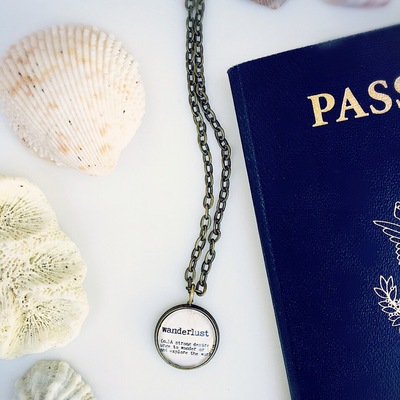 14mm wanderlust pendant necklace
