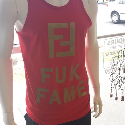 Ff red and gold tank