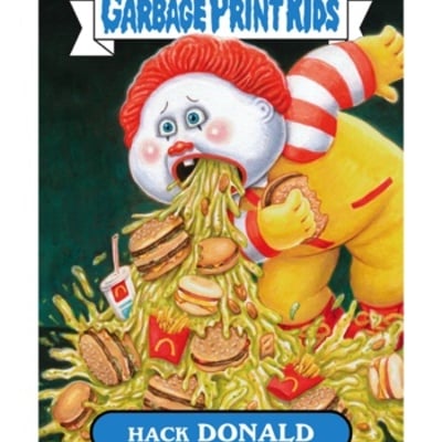 1b hack donald - limited edition giclée print 5"x 7"