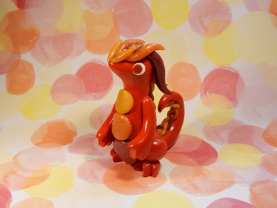 Red Glitter Dragon