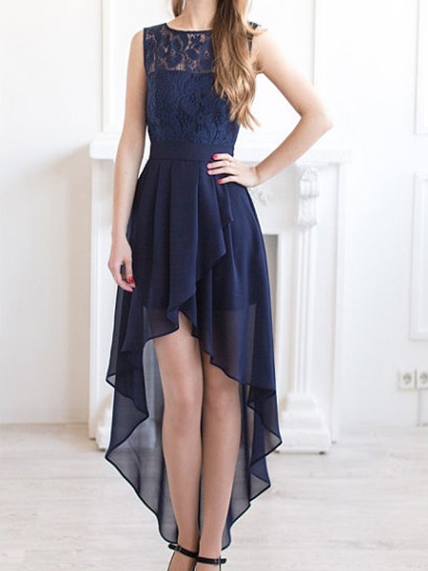 Long prom dress,high low prom dresses 