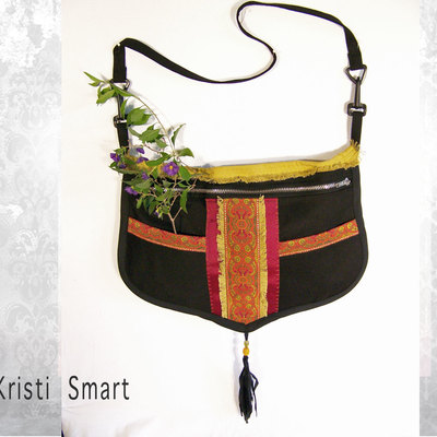 Large boho drama queen purse by kristi smart