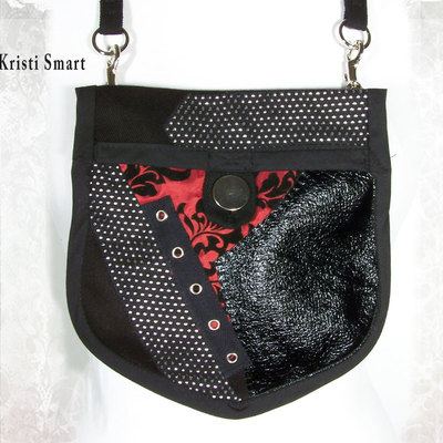 Industrial goth pocket purse