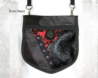 Industrial goth pocket purse