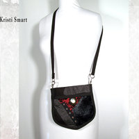 Industrial goth pocket purse - Thumbnail 1