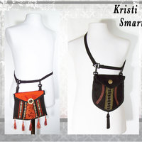 Industrial goth pocket purse - Thumbnail 4