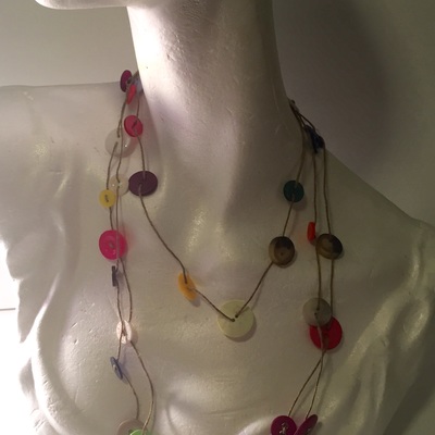 Button statement necklace - Thumbnail 1