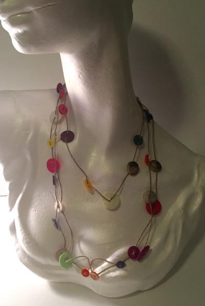 Button Statement Necklace