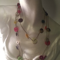 Button Statement Necklace - Thumbnail 1