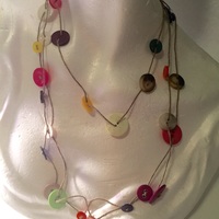 Button Statement Necklace - Thumbnail 2