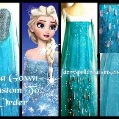 Snow queen elsa cosplay costume - Thumbnail 5