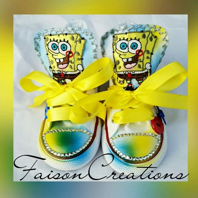  custom sponge bob converse  - Thumbnail 4