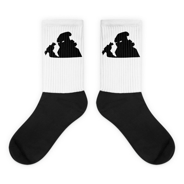 The Hussla Black foot socks