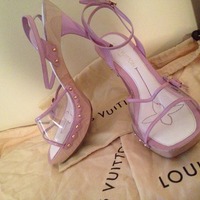 Louis Vuitton Limited Edition Lavender Heels - Thumbnail 3