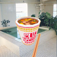 VAPORWAVE JAPANESE CUP NOODLE IN LOFI 3D T SHIRT IN WHITE - Thumbnail 1
