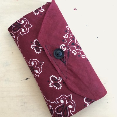 Band anna brush holder - in burnt burgundy