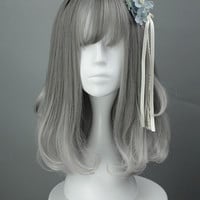 Air Bang Gradient Grey Wigs - Thumbnail 2
