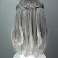 Air Bang Gradient Grey Wigs - Thumbnail 3