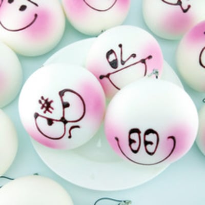 Mini blush bun squishy cell phone charms - Thumbnail 5