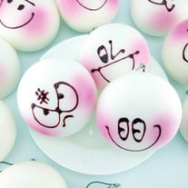 Mini Blush Bun Squishy Cell Phone Charms