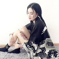 Harajuku Japanese bathrobe cardigan coat - Thumbnail 1