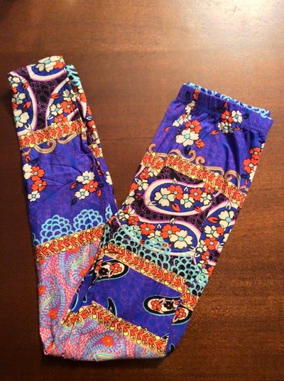 Purple Paisley Leggings