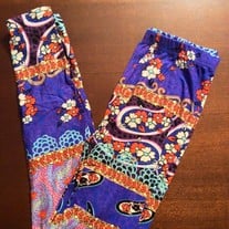 Purple Paisley Leggings