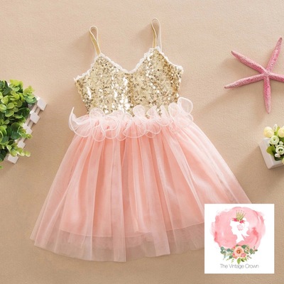 Pink sparkle dress