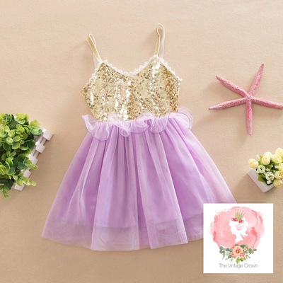 Purple sparkle dress