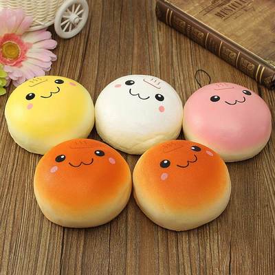 Jumbo kawaii steam bun squishy charms - Thumbnail 4