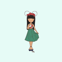 Disneybound Lilo Fan (Color Options) - Thumbnail 1