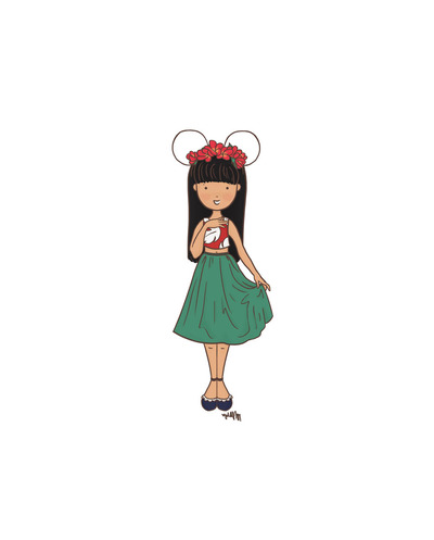 Disneybound Lilo Fan (Color Options)
