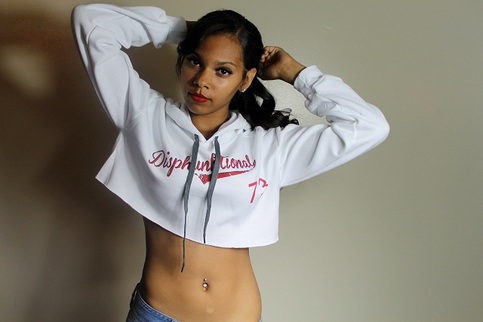 Team Disphunktional Crop Top Hoodie 