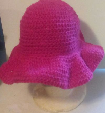 Crochet Wide Brimmed Hat 