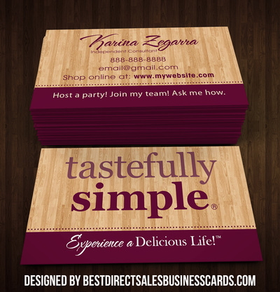 Tastefully Simple Business Cards - 2