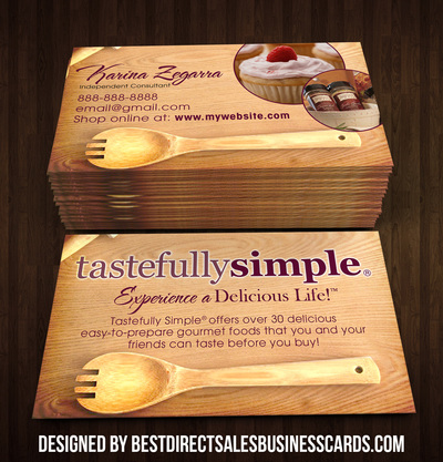 Tastefully Simple Business Cards - 3