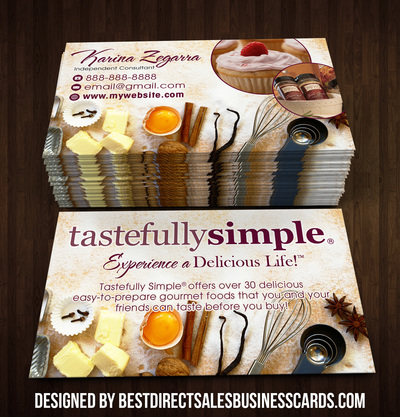 Tastefully Simple Business Cards - 4