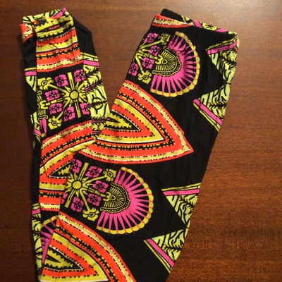 Bright festival leggings