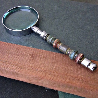 Paper Beaded Embellished Magnifying Glass