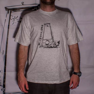 Giljotina logo grey t-shirt