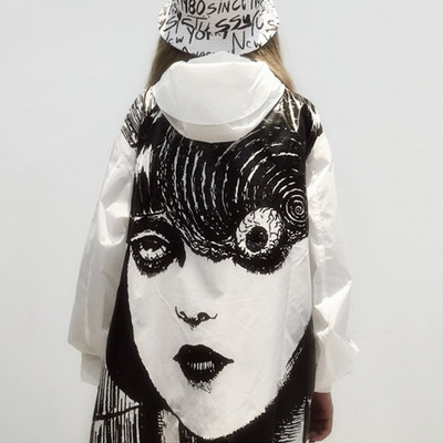 Harajuku horror comics hooded thin coat - Thumbnail 3