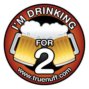 Drinking for 2 Sticker (Pack of 10)