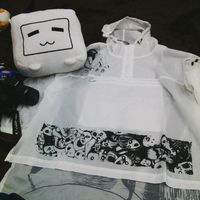 Harajuku horror comics hooded thin coat - Thumbnail 2