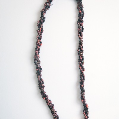 Long multi-strand churchseed necklace