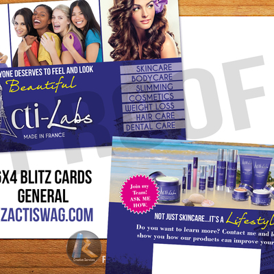 Acti-labs 4"x6" blitz cards