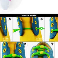 Fun Colorful Silicone Elastic Flexible Lazy Shoelaces! - Thumbnail 4