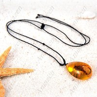 Crystal Amber Necklace SCORPION - Thumbnail 1