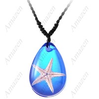 Crystal Amber Necklace - STARFISH  - Thumbnail 3