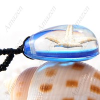 Crystal Amber Necklace - STARFISH  - Thumbnail 4