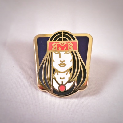 Alma hard enamel pin